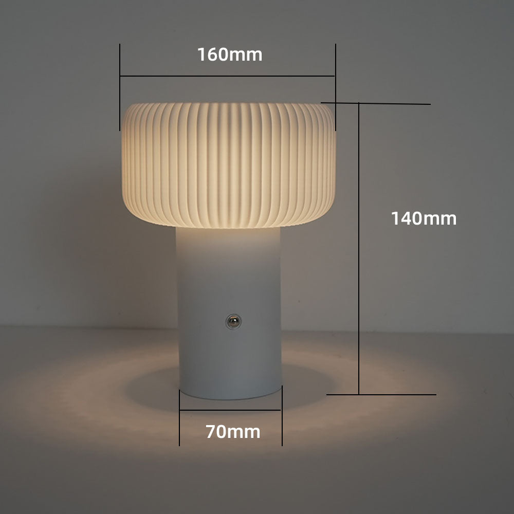 Mushroom Night Light Table Lamp with 3-Colour Dimming