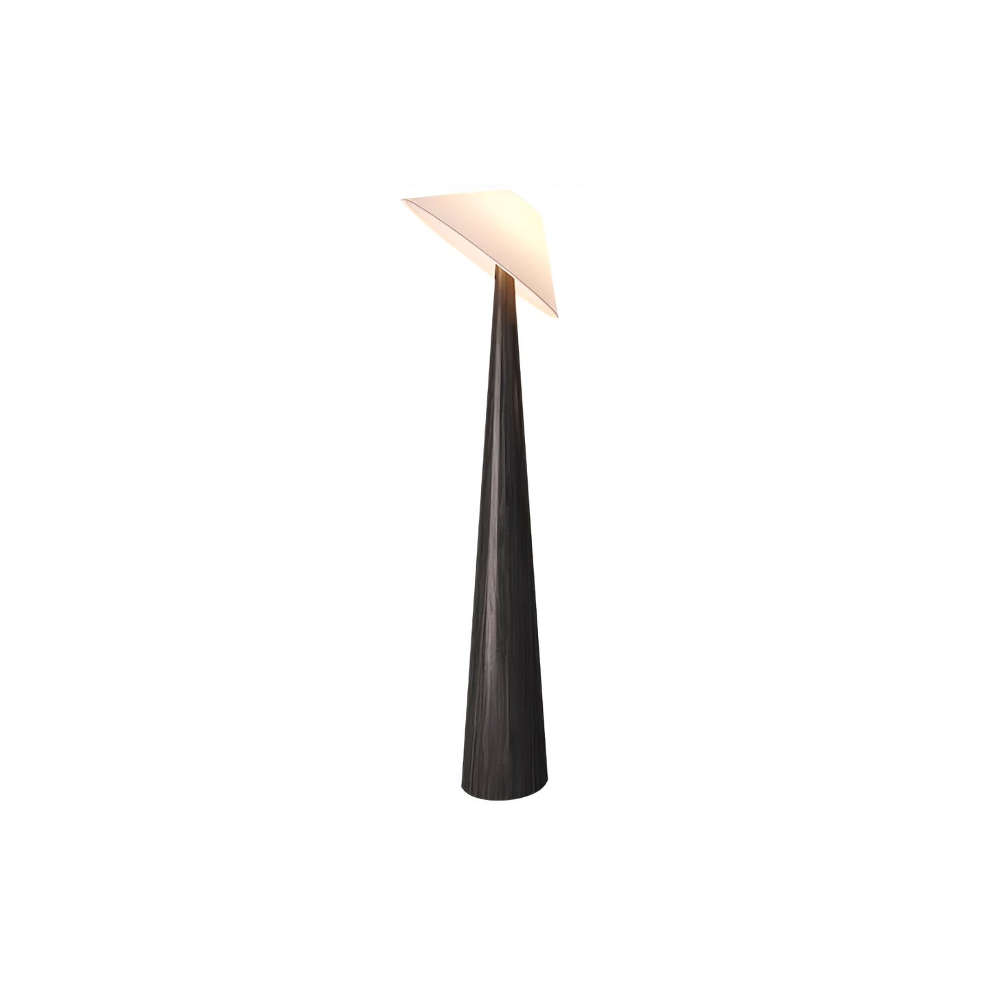 Tilt Hat Wooden Floor Lamp with LED Shade - Indoor Lighting