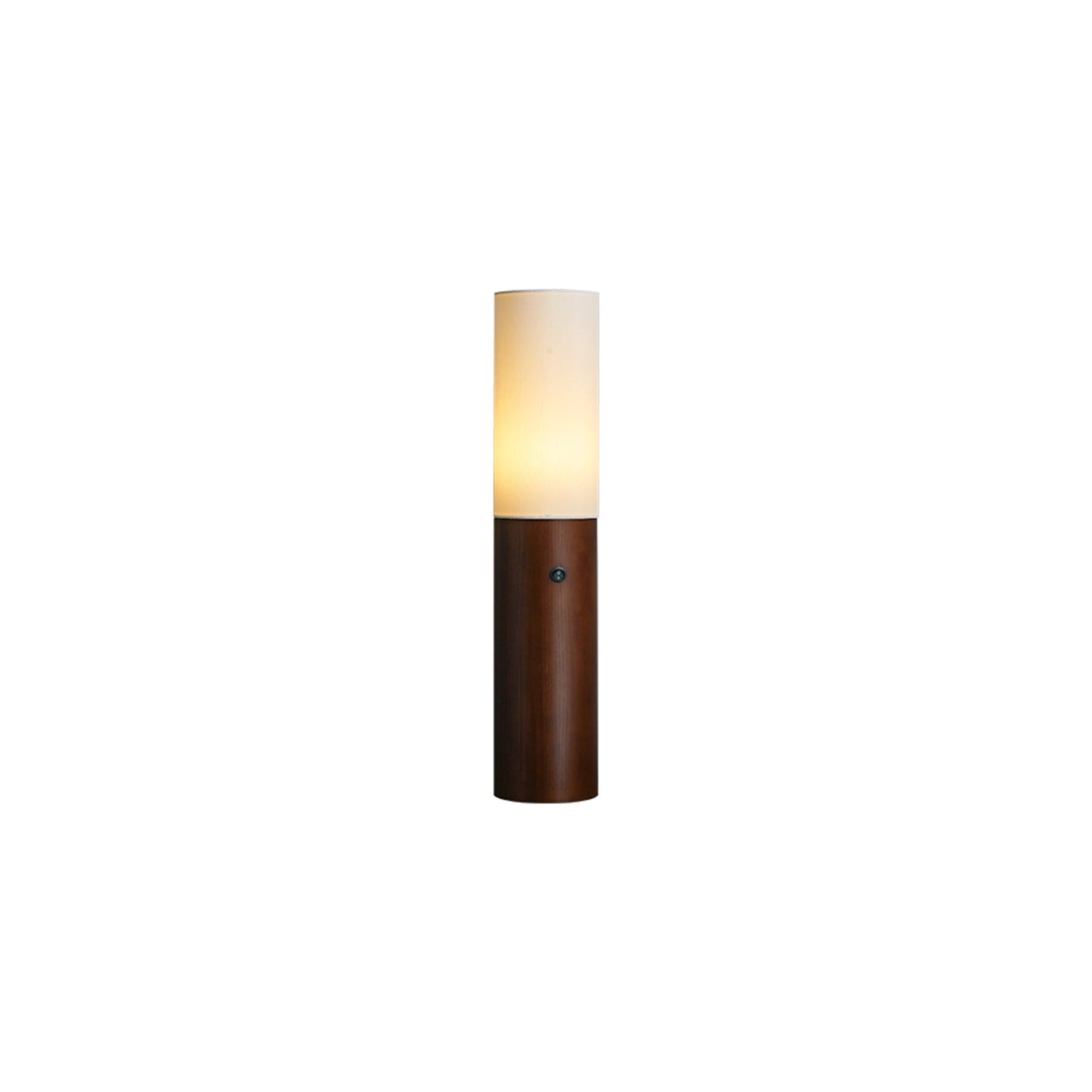 Timber Column Floor Lamp with Integrated LED - Modern Design