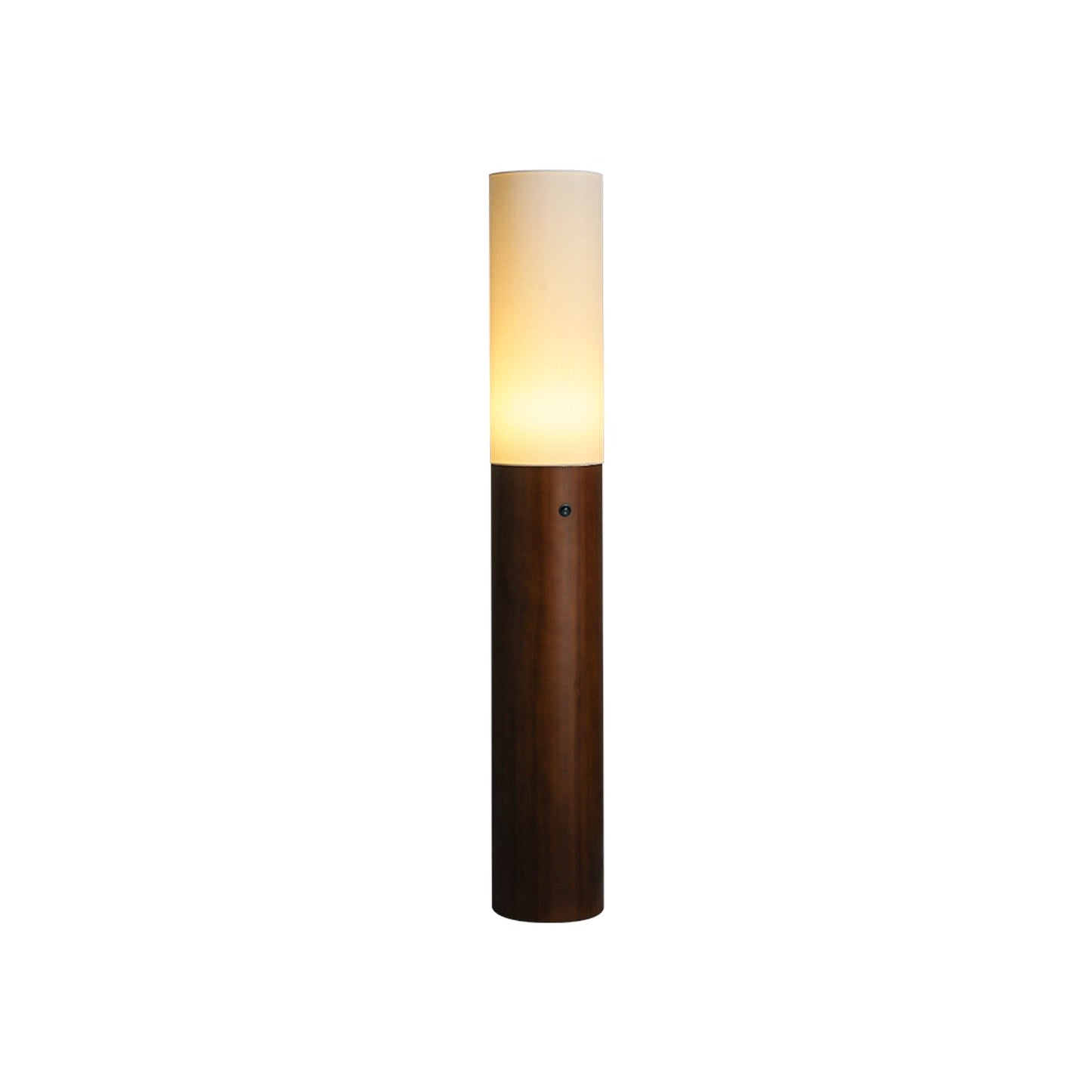 Timber Column Floor Lamp with Integrated LED - Modern Design