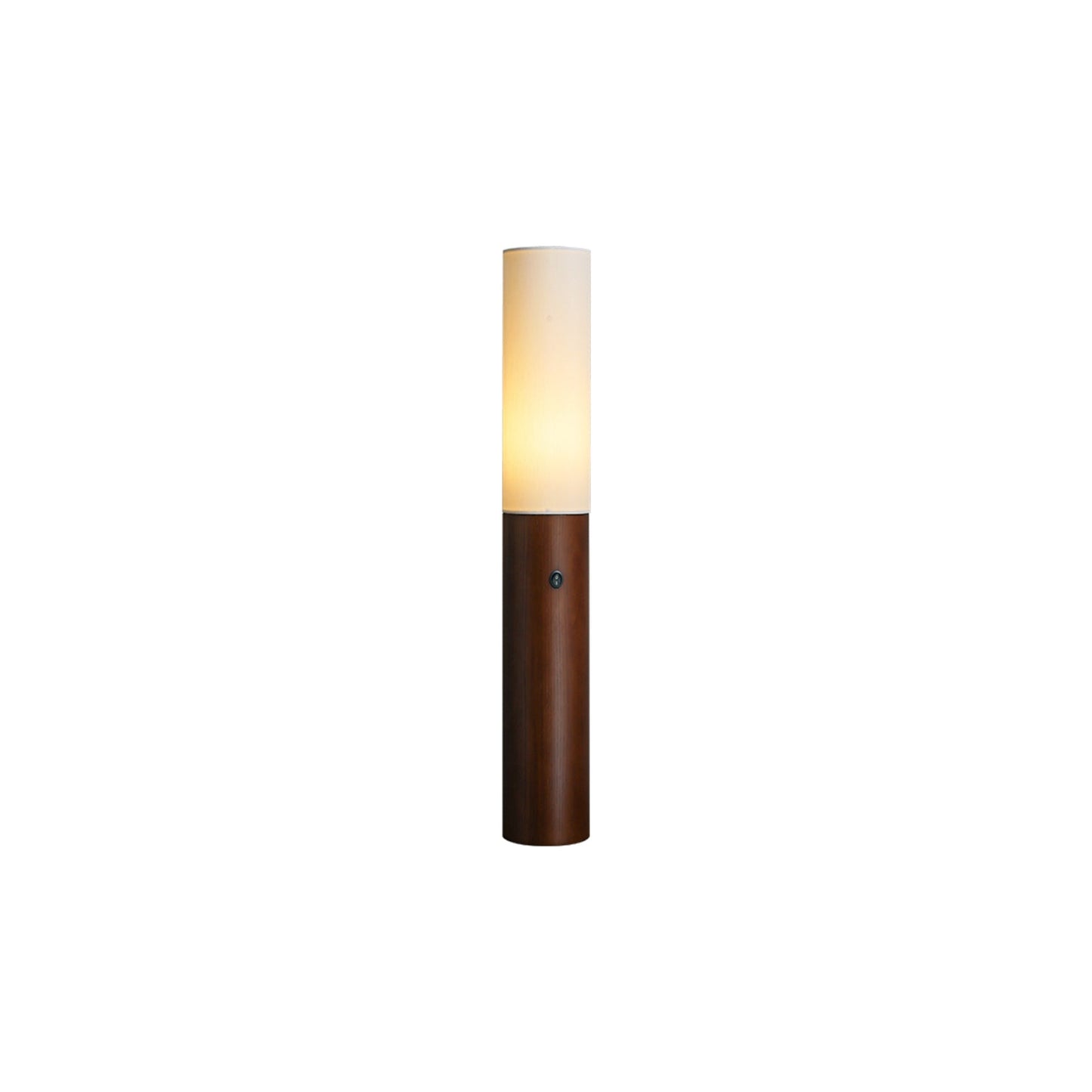 Timber Column Floor Lamp with Integrated LED - Modern Design