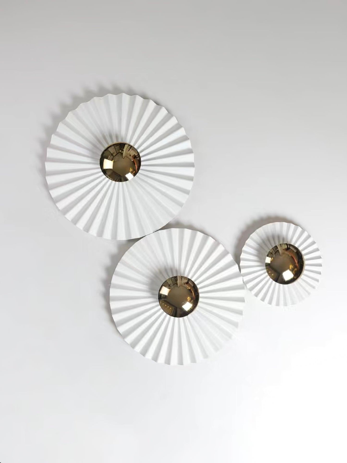 Tinsley Flush Wall Lamp - Elegant LED Design, White & Gold