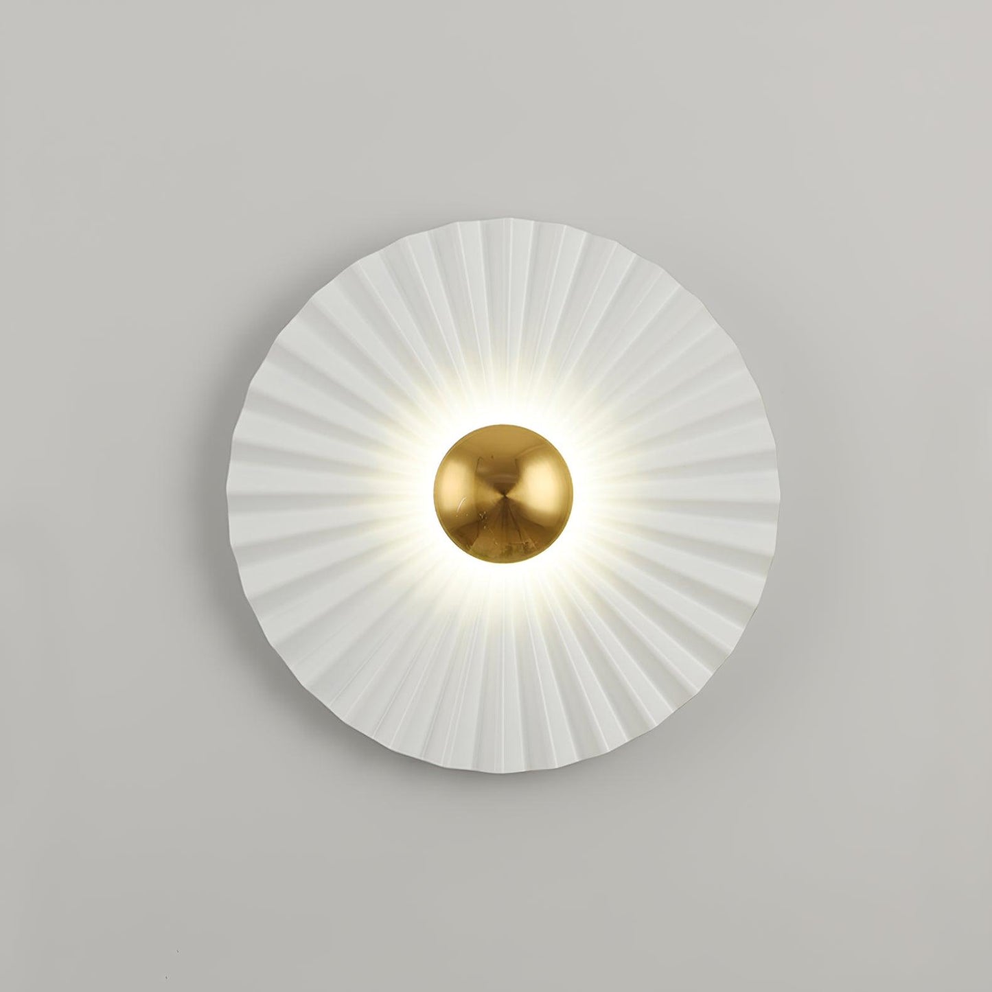 Tinsley Flush Wall Lamp - Elegant LED Design, White & Gold