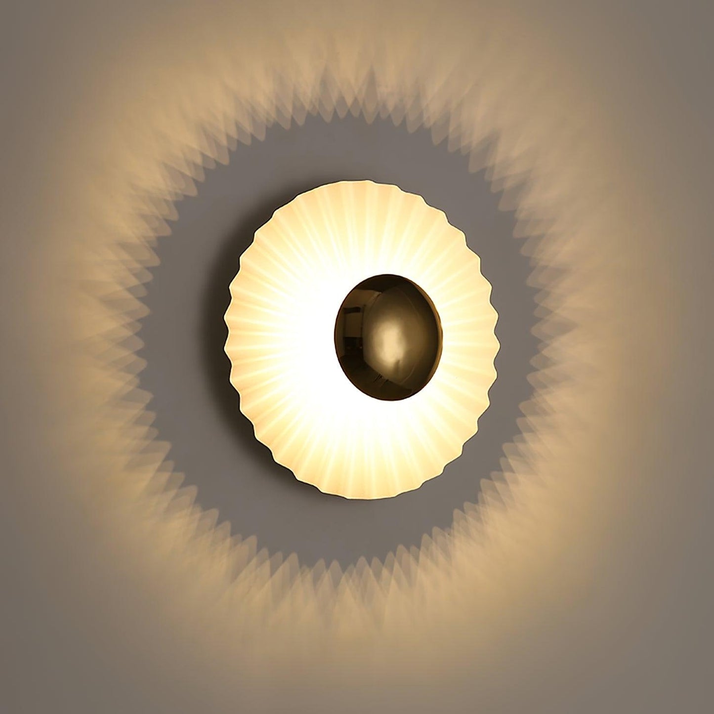 Tinsley Flush Wall Lamp - Elegant LED Design, White & Gold