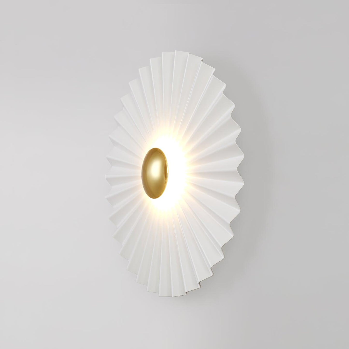 Tinsley Flush Wall Lamp - Elegant LED Design, White & Gold