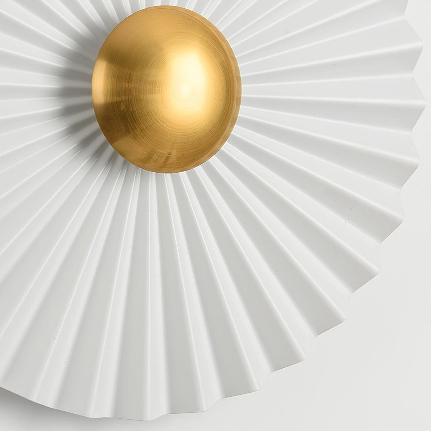 Tinsley Flush Wall Lamp - Elegant LED Design, White & Gold