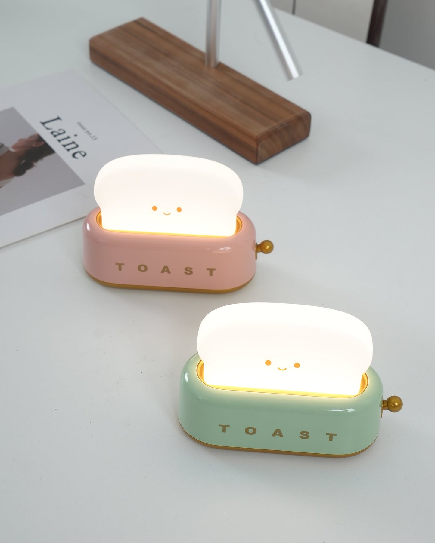ToastyGlow Table Lamp – Adorable Rechargeable Night Light