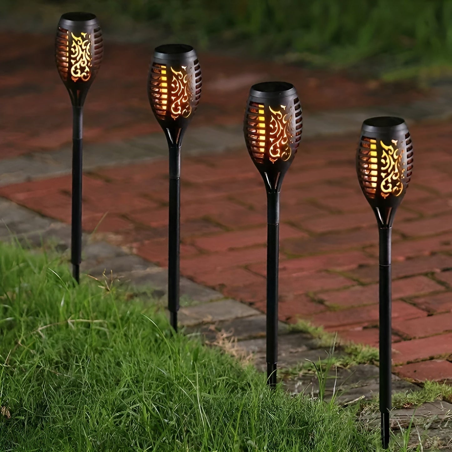 TorchLit Solar Garden Light – Flickering Flame Effect, Waterproof, Easy Setup