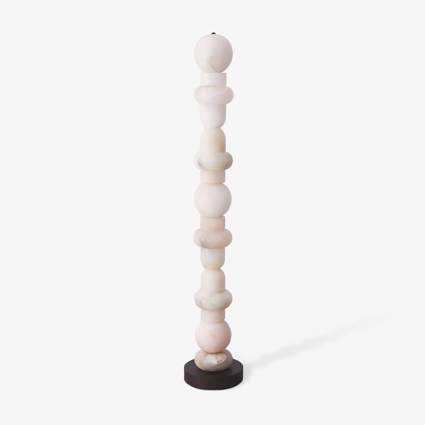 Spanish Alabaster Floor Lamp with LED Light - Modern Design