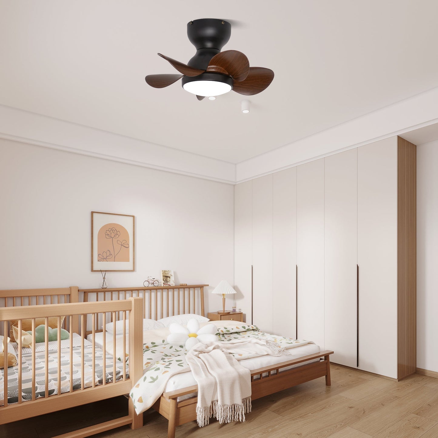 Trailblazer 18" Ceiling Fan Light with LED and Remote Control