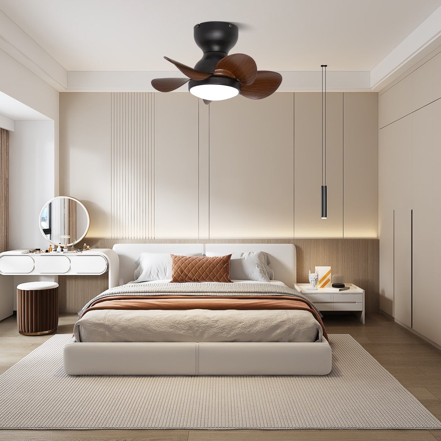 Trailblazer 18" Ceiling Fan Light with LED and Remote Control
