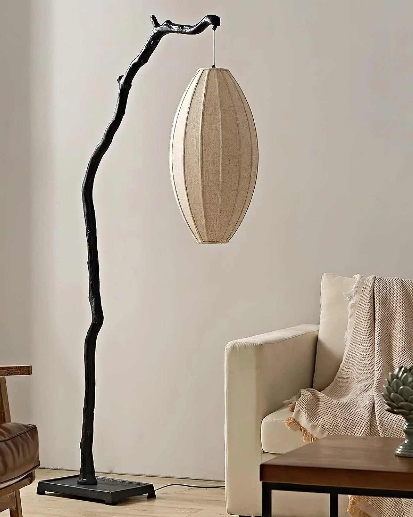 Tree Lantern Sculpture Floor Lamp - LED Indoor Lighting