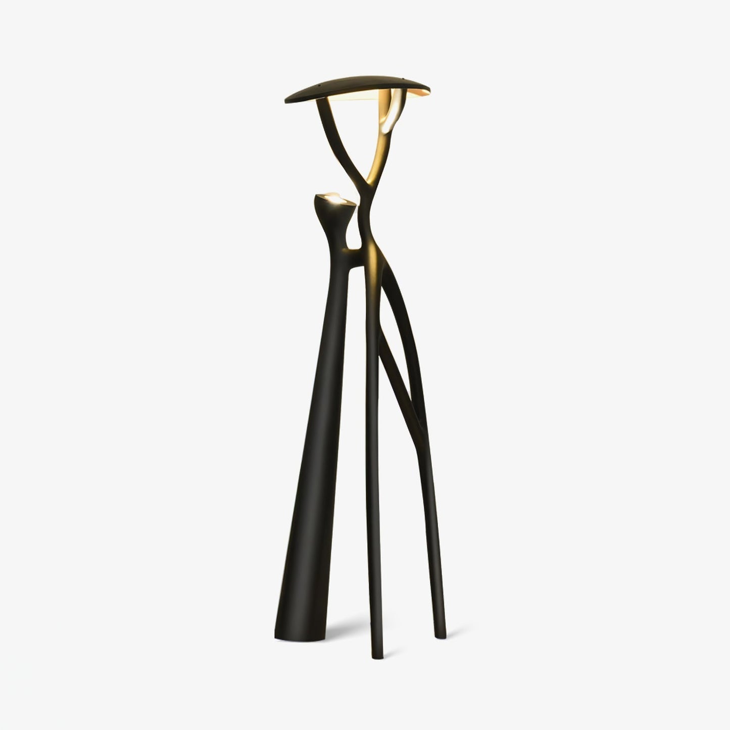 Gothic Tree Sculpture Floor Lamp with Integrated LED Lighting