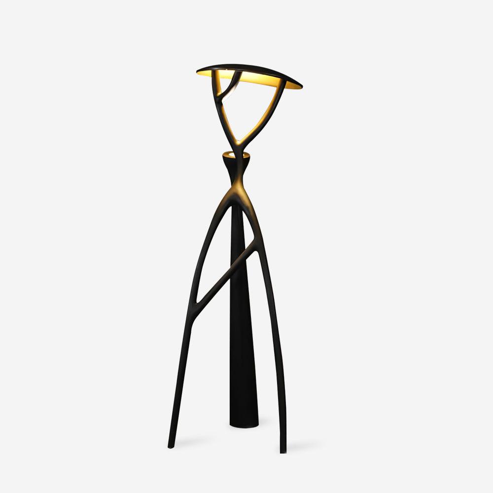Gothic Tree Sculpture Floor Lamp with Integrated LED Lighting