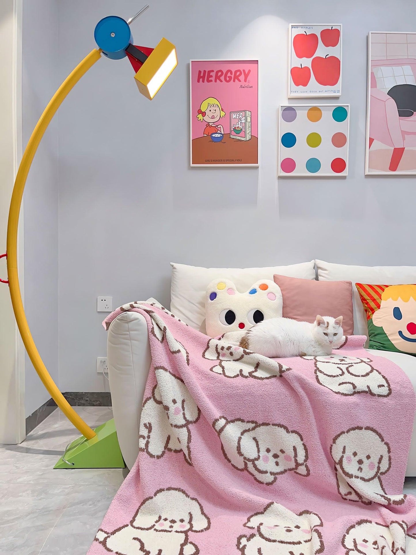 Treetops Floor Lamp with LED Dimmable Feature - Vibrant Design