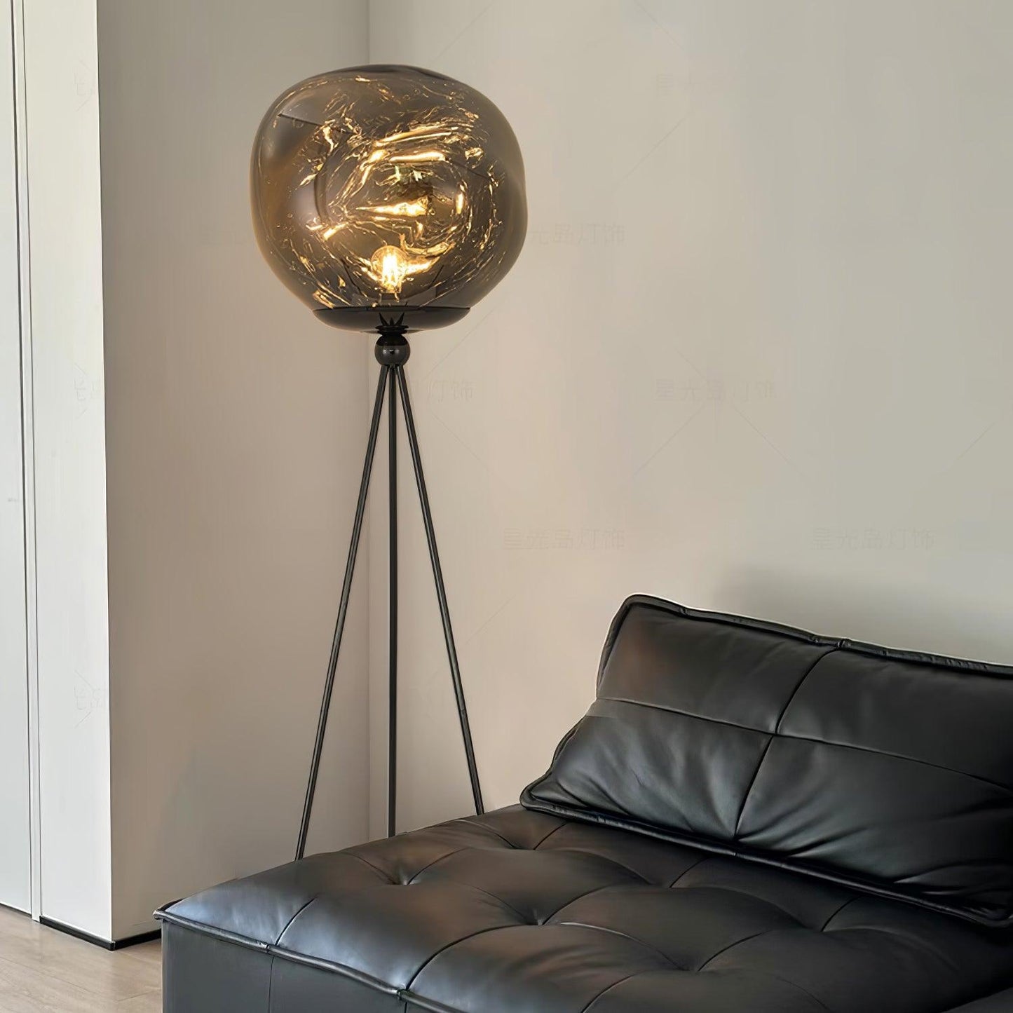 Lava Tripod Rock Floor Lamp - LED Indoor Lighting Decor