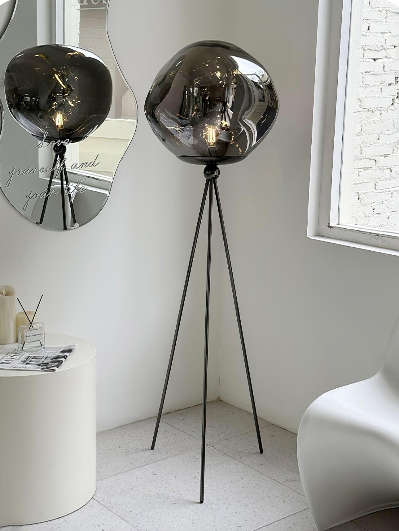 Lava Tripod Rock Floor Lamp - LED Indoor Lighting Decor