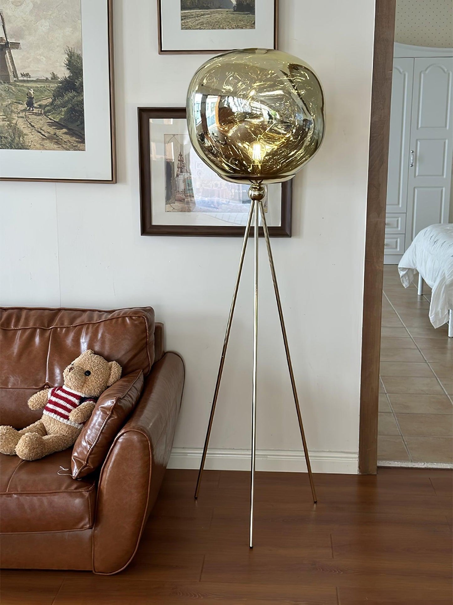 Lava Tripod Rock Floor Lamp - LED Indoor Lighting Decor