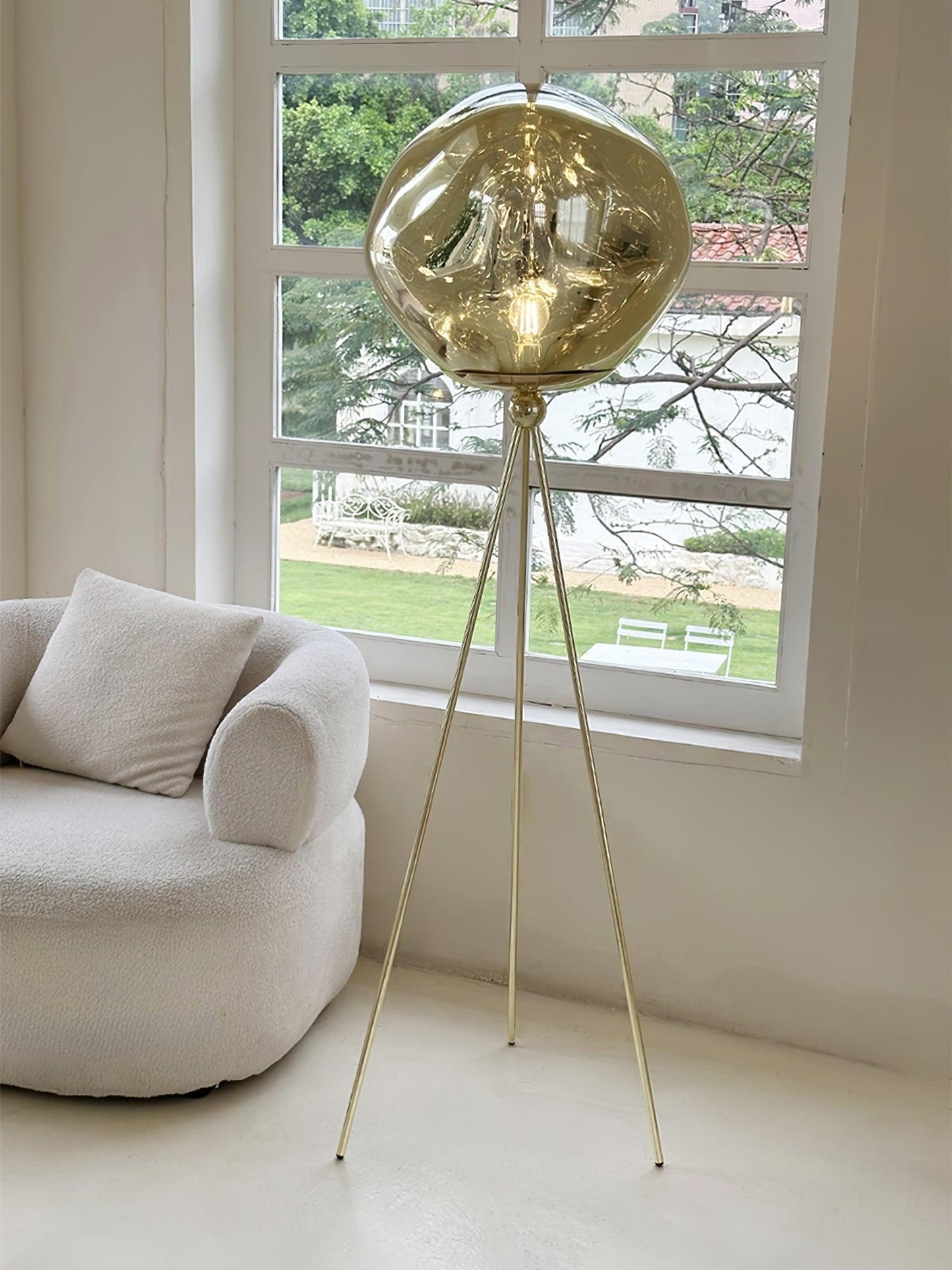Lava Tripod Rock Floor Lamp - LED Indoor Lighting Decor