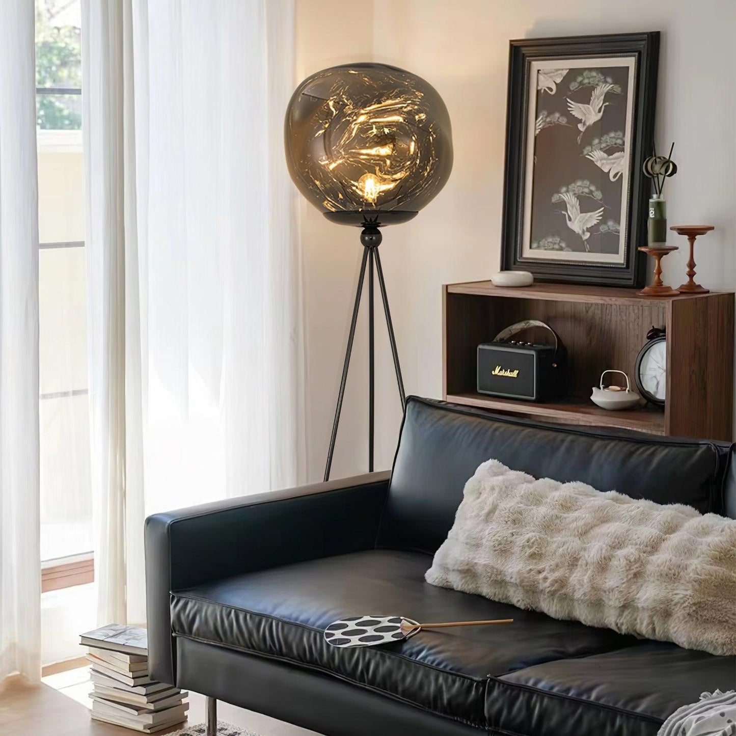 Lava Tripod Rock Floor Lamp - LED Indoor Lighting Decor