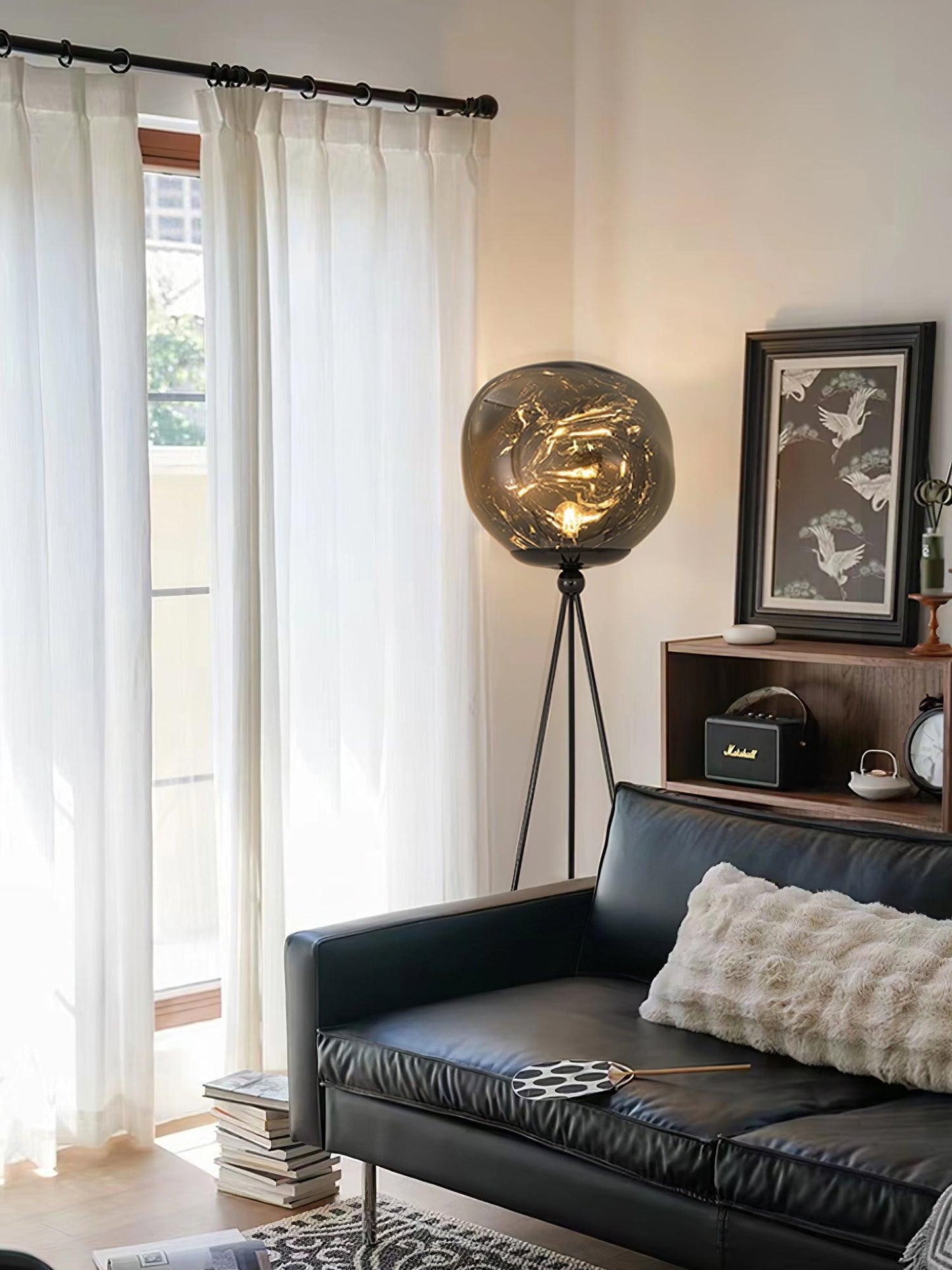 Lava Tripod Rock Floor Lamp - LED Indoor Lighting Decor