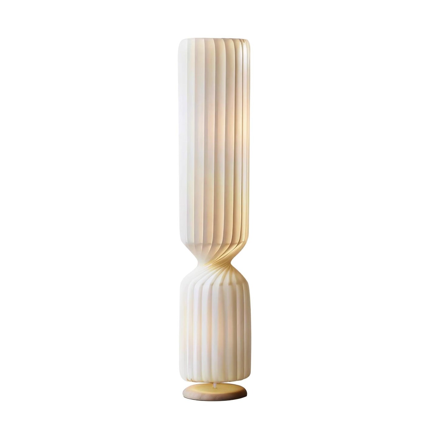 Twist Floor Lamp with Integrated LED - Modern White Design