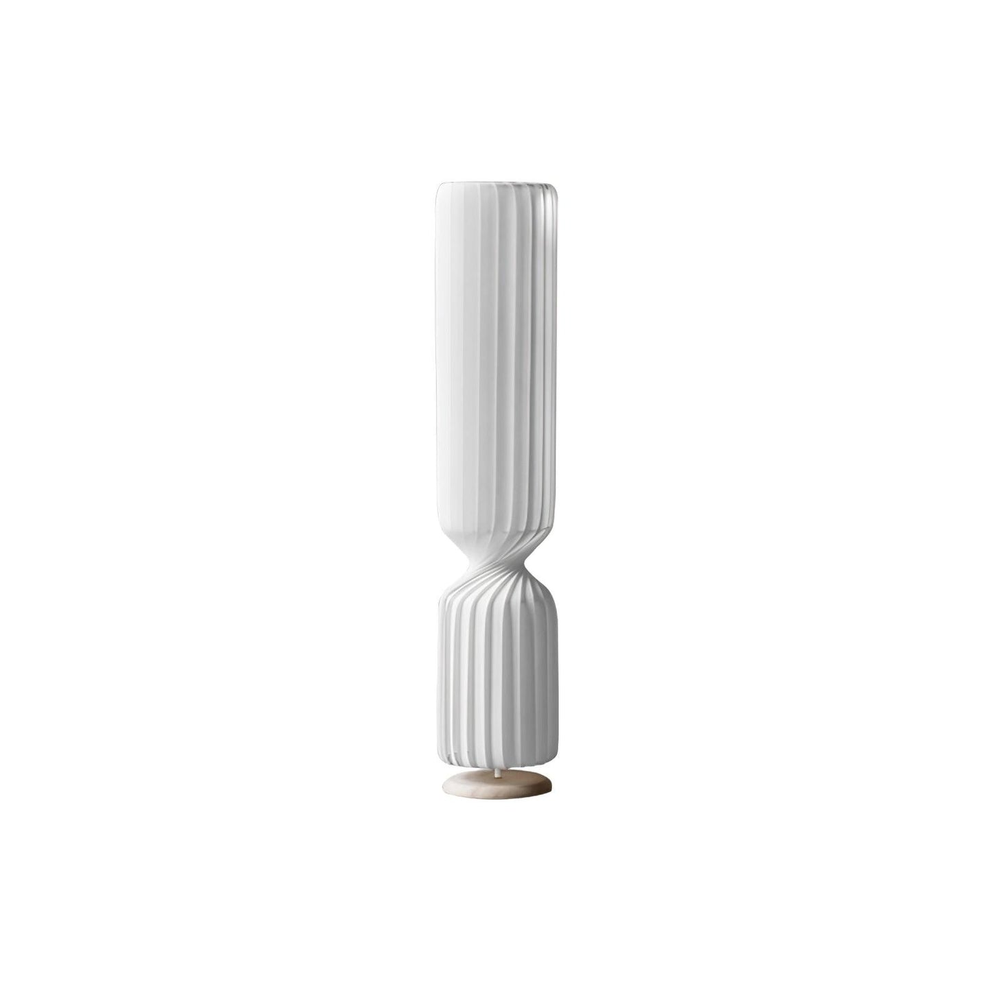 Twist Floor Lamp with Integrated LED - Modern White Design