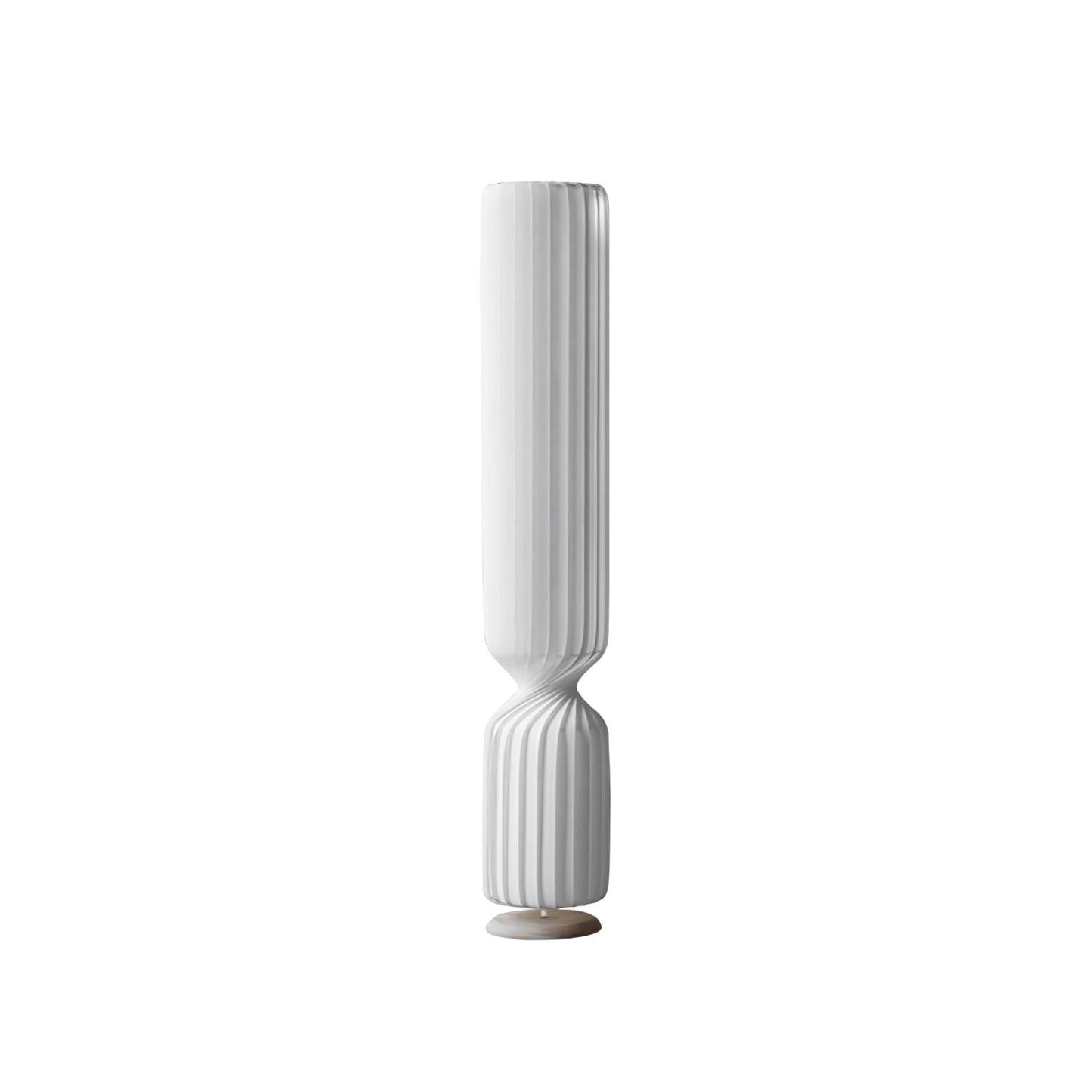 Twist Floor Lamp with Integrated LED - Modern White Design
