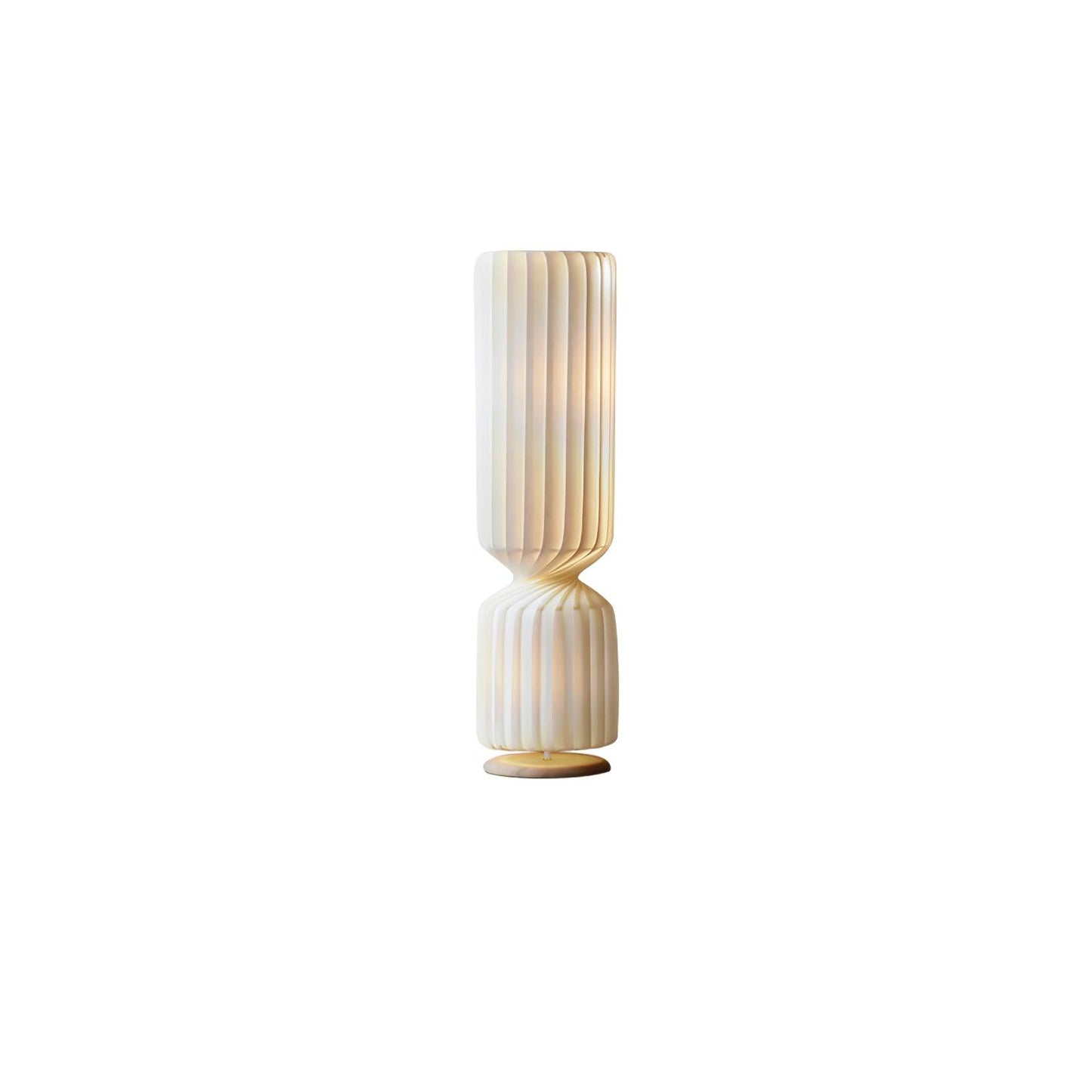 Twist Floor Lamp with Integrated LED - Modern White Design