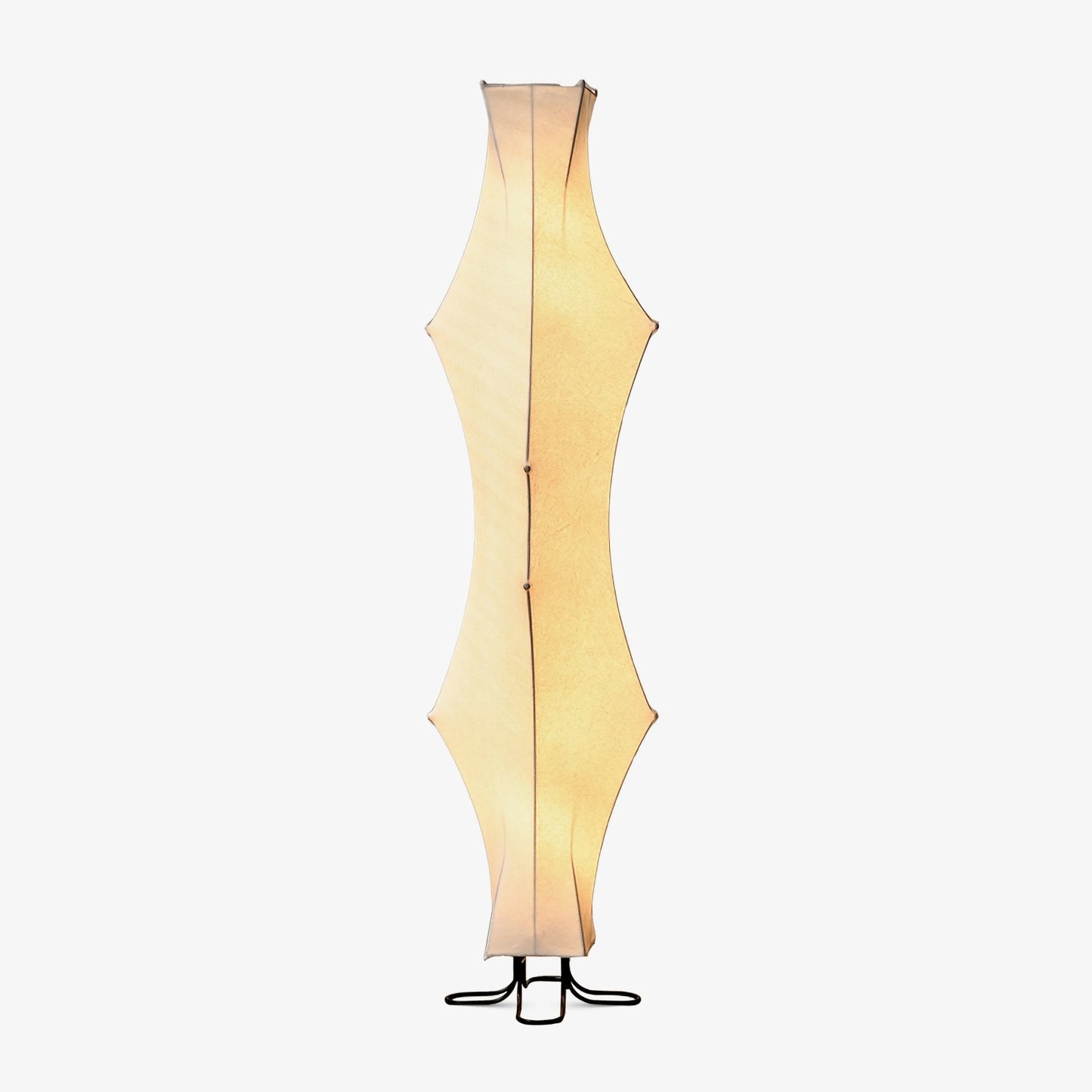 Twist Silk Floor Lamp with LED Shade for Modern Living