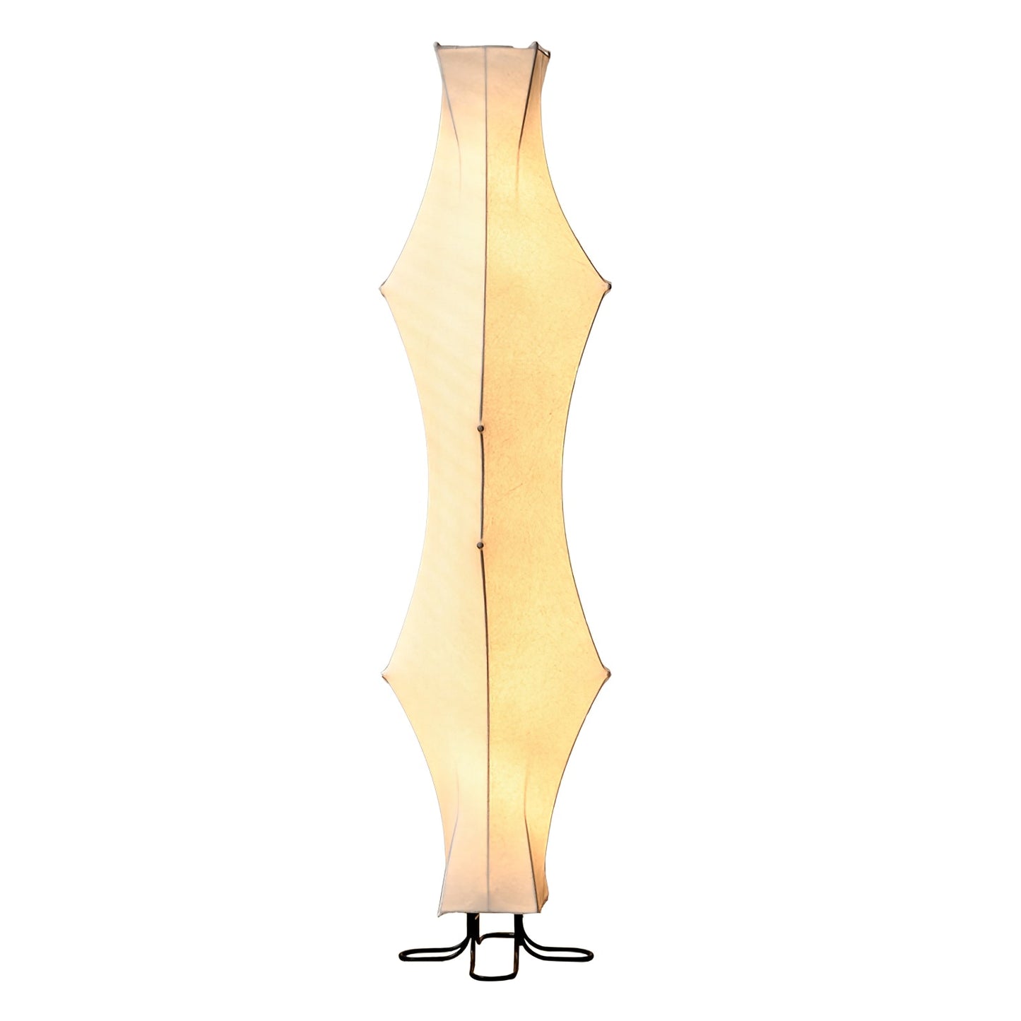 Twist Silk Floor Lamp with LED Shade for Modern Living