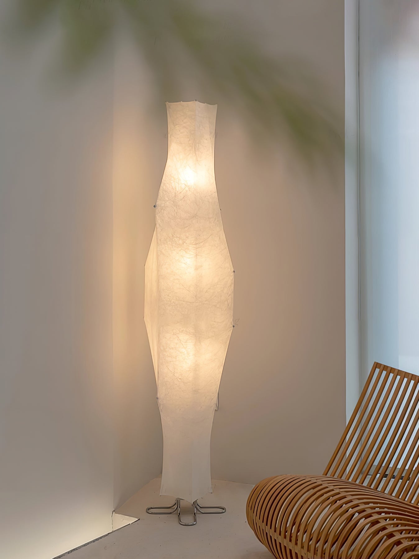 Twist Silk Floor Lamp with LED Shade for Modern Living