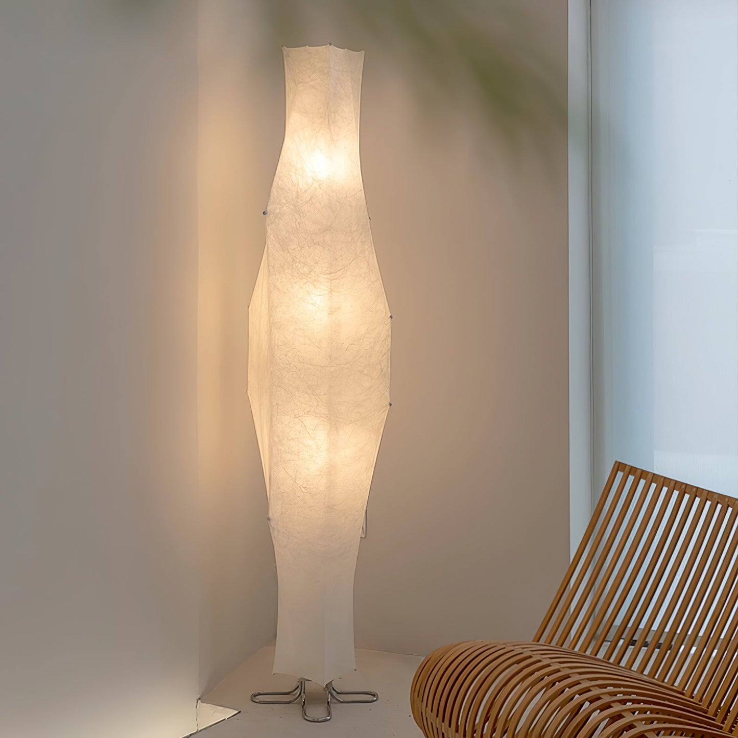 Twist Silk Floor Lamp with LED Shade for Modern Living
