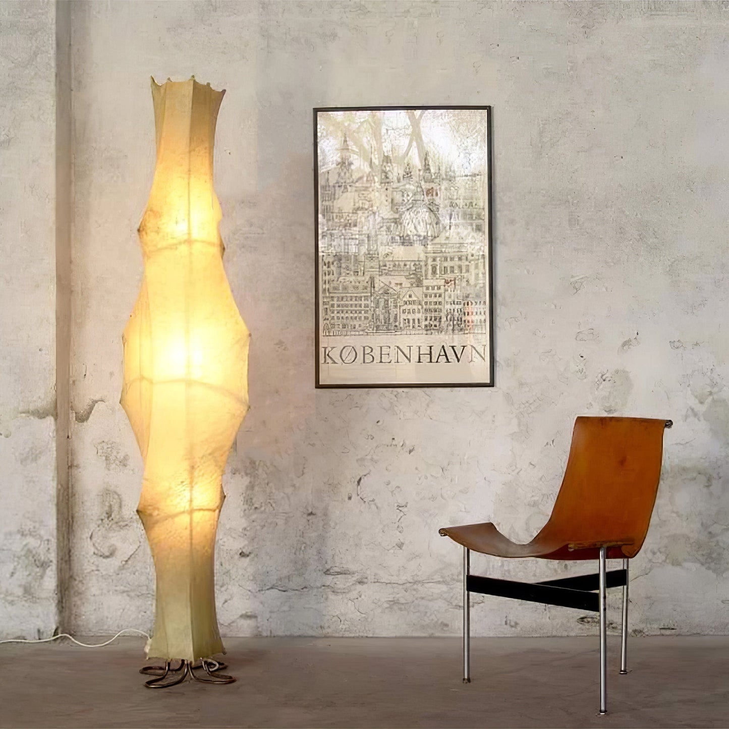 Twist Silk Floor Lamp with LED Shade for Modern Living