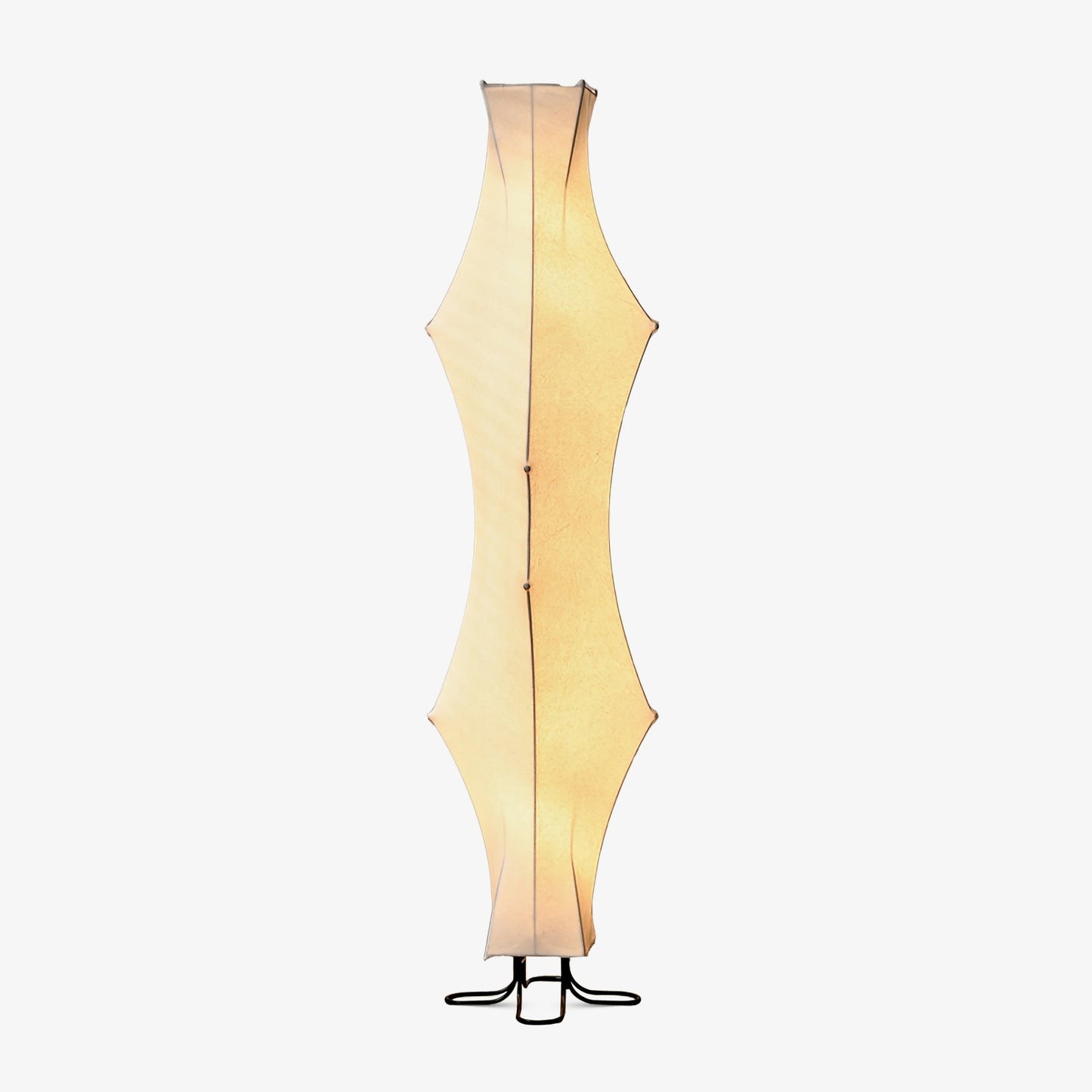 Twist Silk Floor Lamp with LED Shade for Modern Living