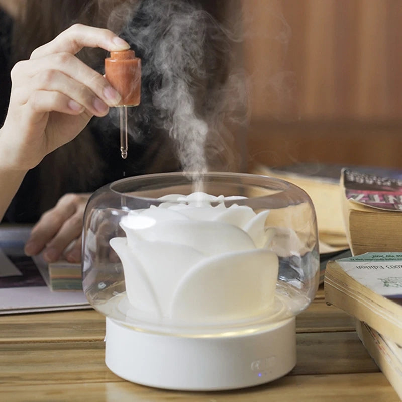 Premium Aromatherapy Diffuser with LED Light – USB Rechargeable