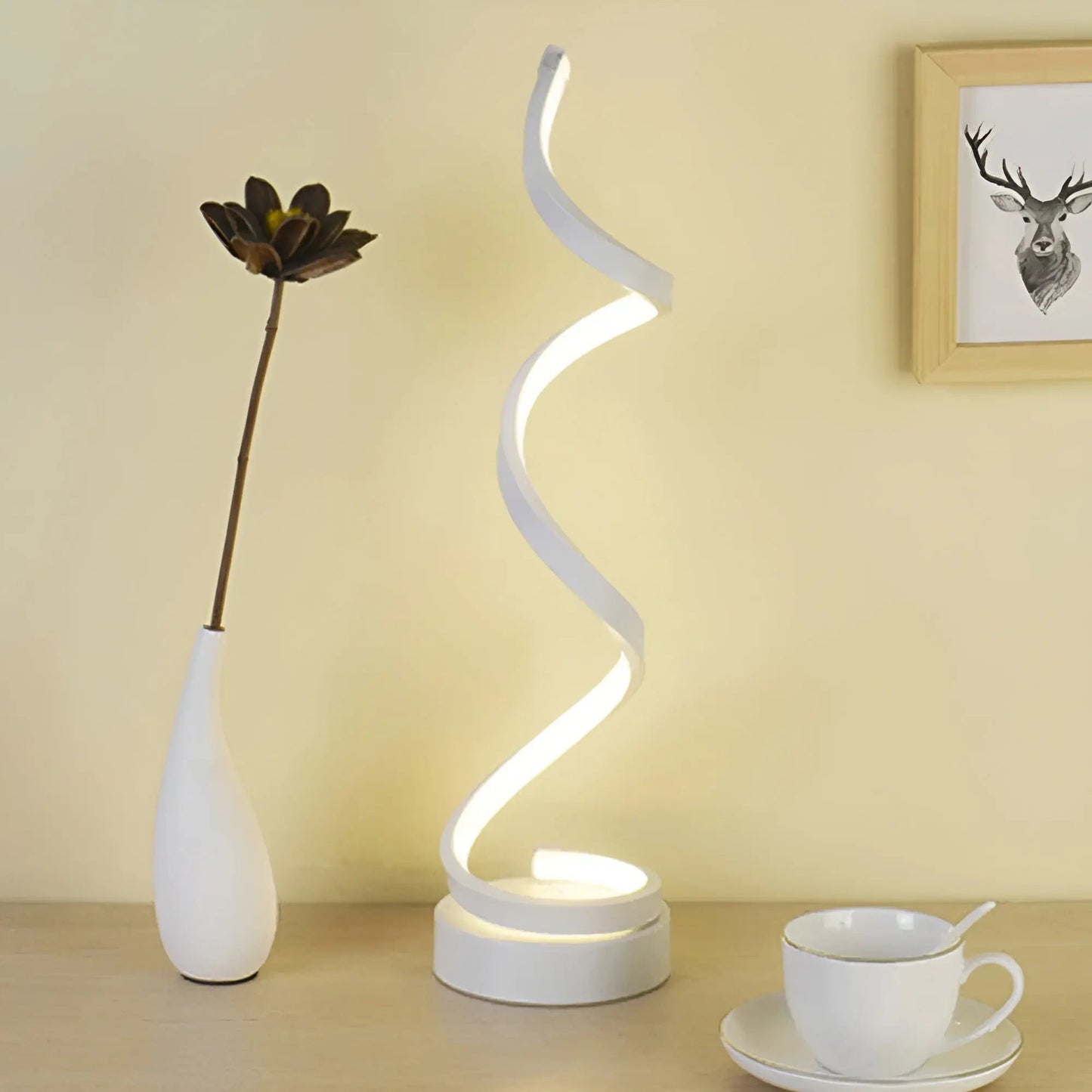 Spiral Glow LED Desk Lamp – Energy Efficient, Durable & Eye-Friendly Design