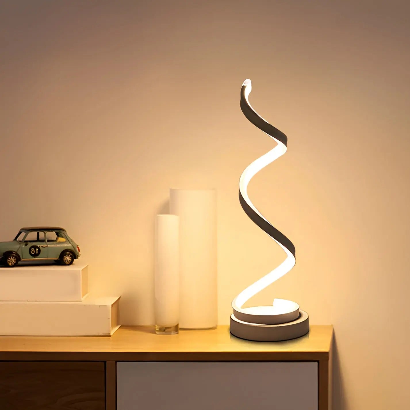 Spiral Glow LED Desk Lamp – Energy Efficient, Durable & Eye-Friendly Design
