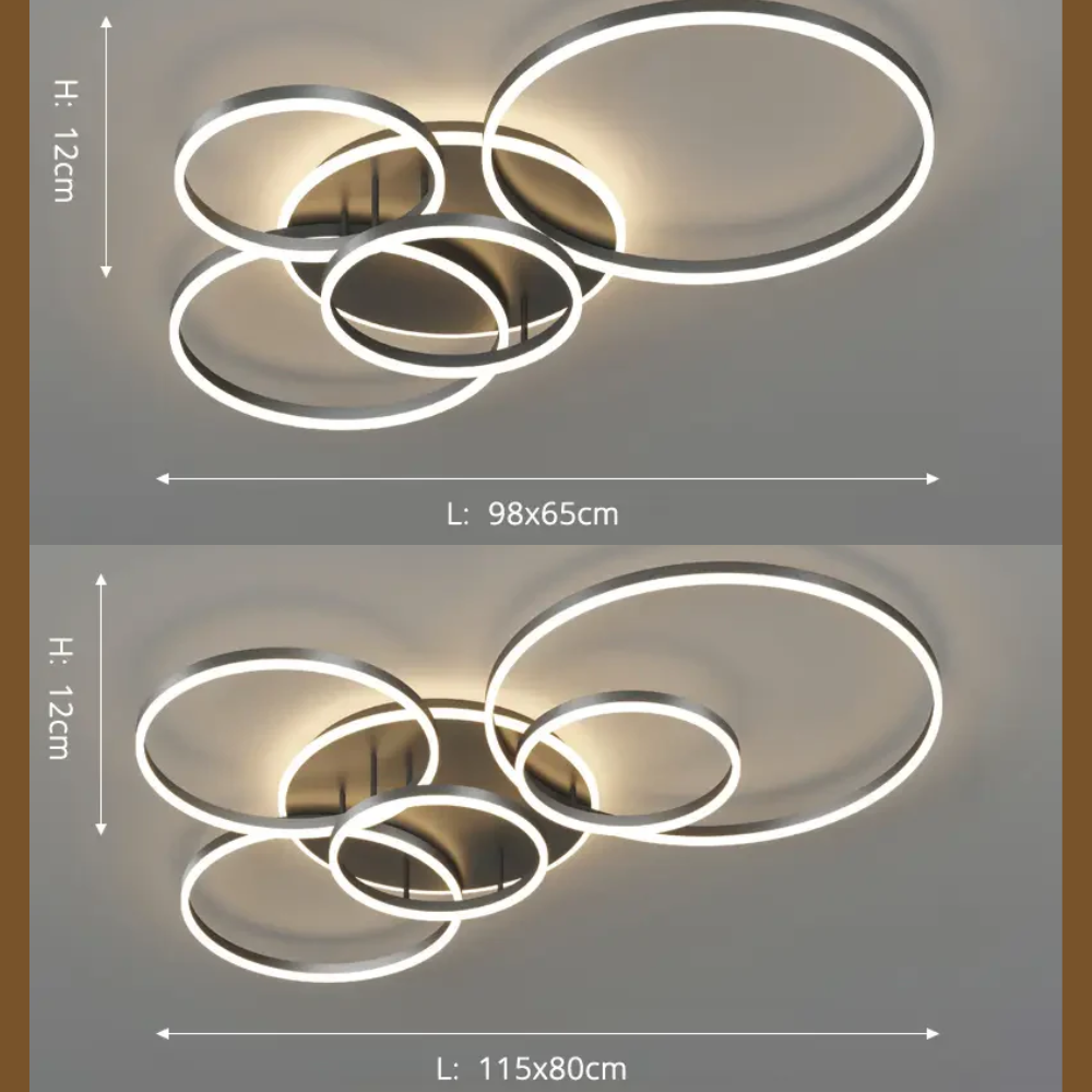 Modern Ceiling Light Black - Stylish LED Fixture for Home