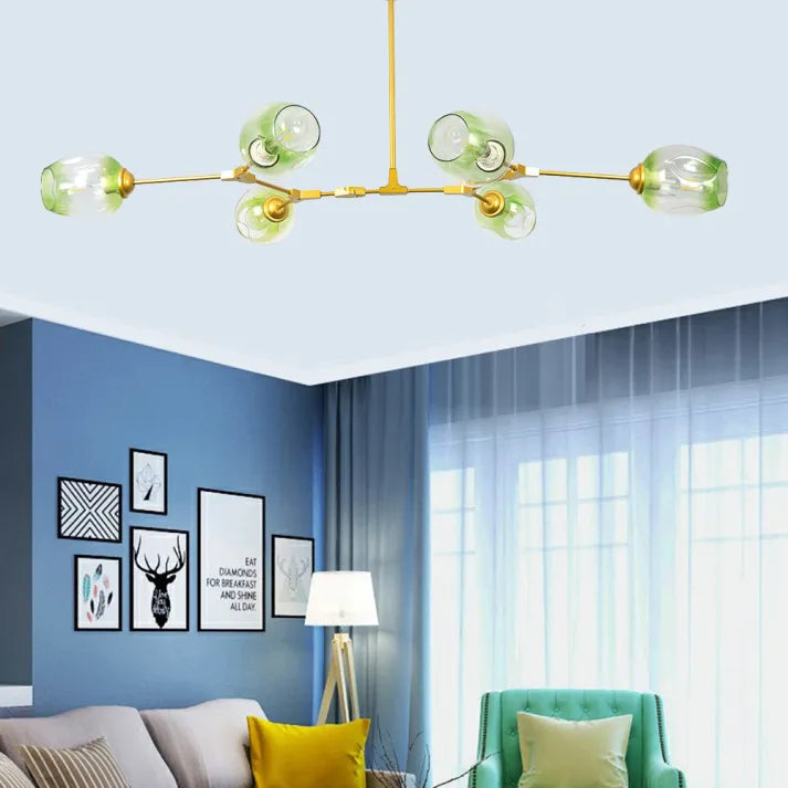 Bifurcation Bubble Glass Sputnik Chandelier - Modern Pendant