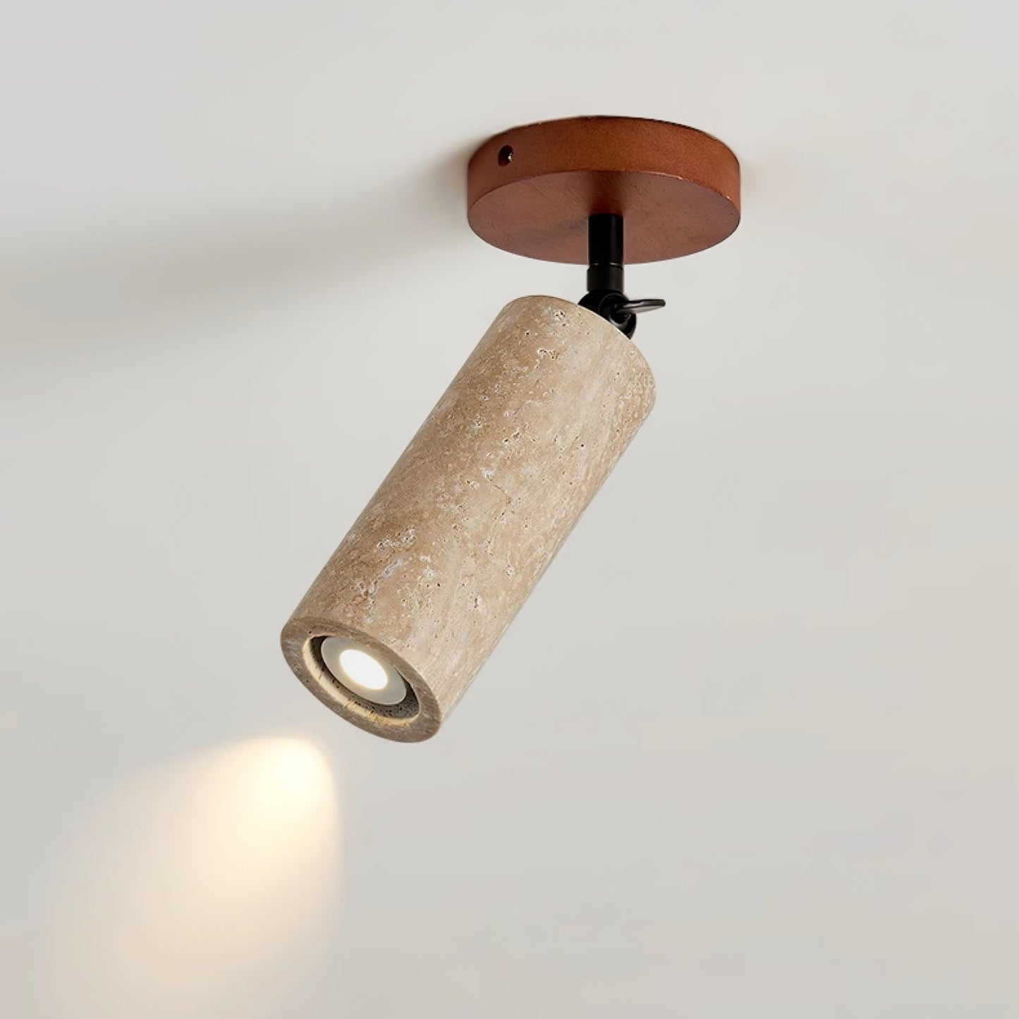 Versa Stone Adjustable Wall Light - LED Travertine Design
