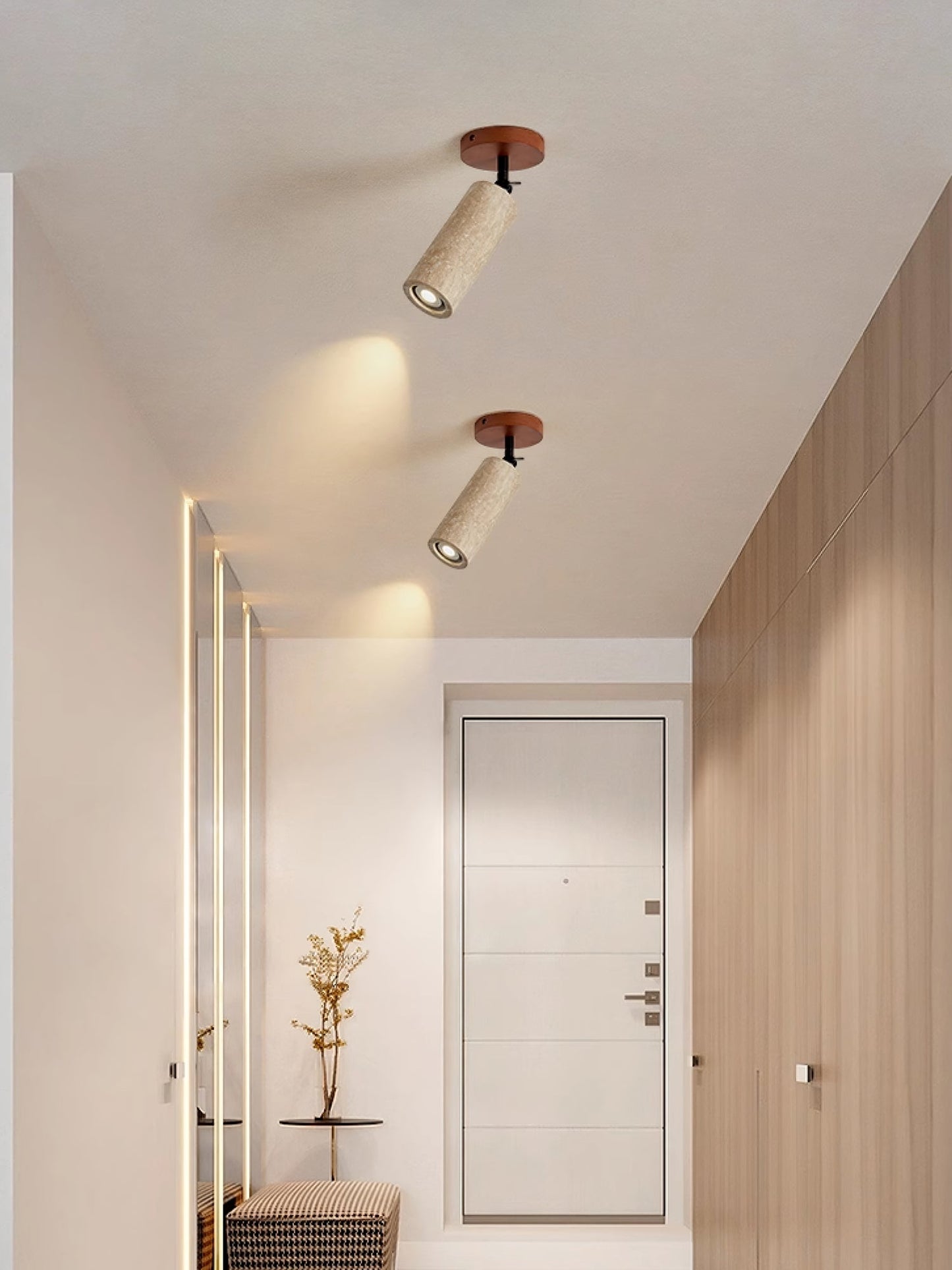 Versa Stone Adjustable Wall Light - LED Travertine Design