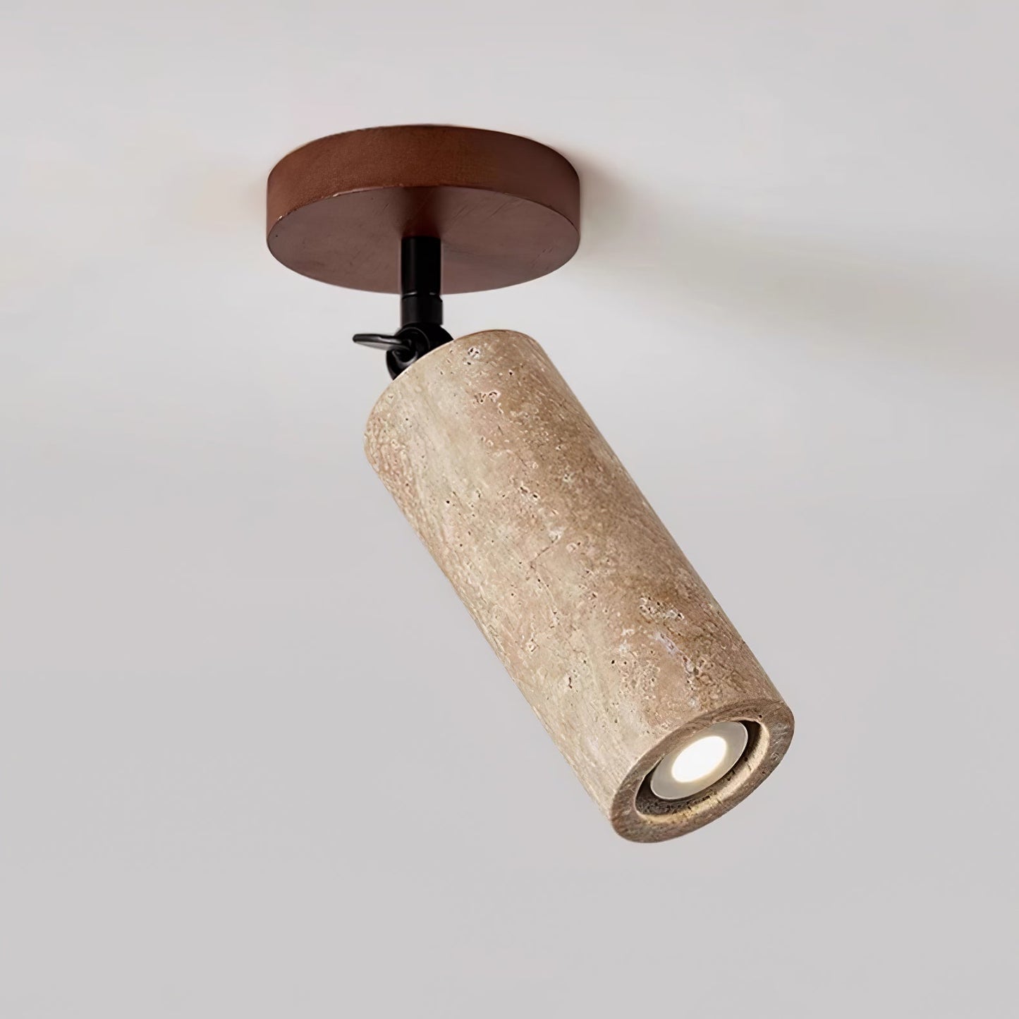 Versa Stone Adjustable Wall Light - LED Travertine Design
