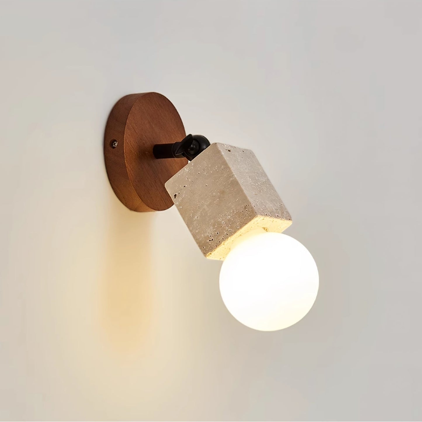 Versa Stone Adjustable Wall Light - LED Travertine Design