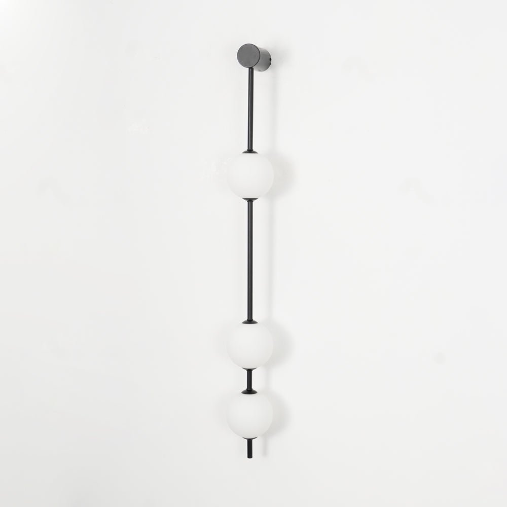 Vertical Balls Wall Lamp - LED Brass Sconce for Indoor Use
