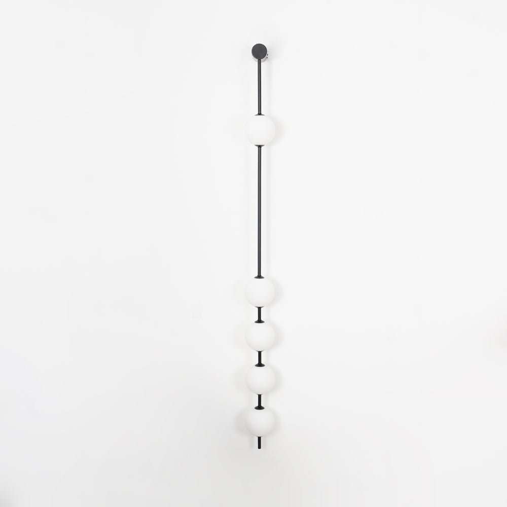 Vertical Balls Wall Lamp - LED Brass Sconce for Indoor Use