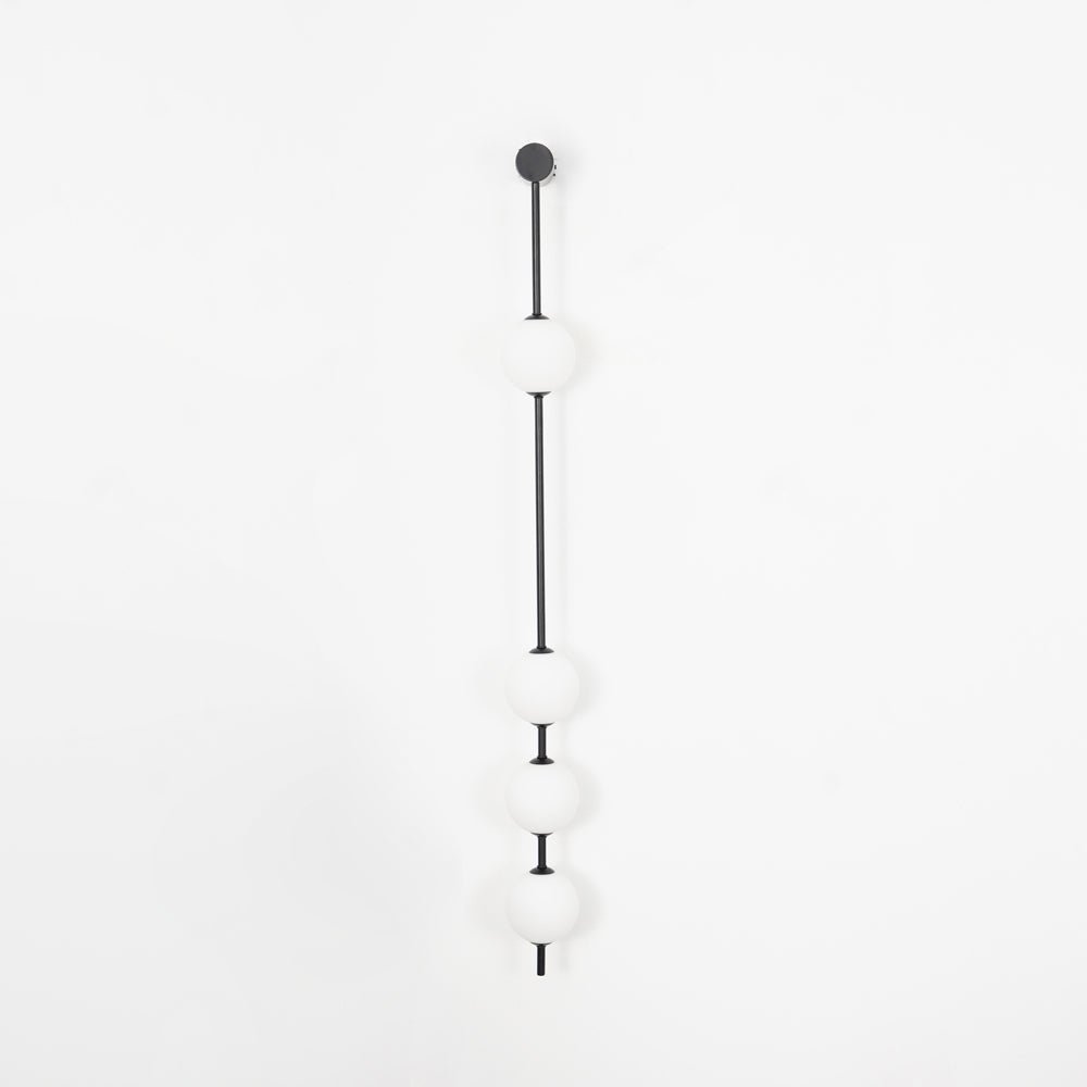 Vertical Balls Wall Lamp - LED Brass Sconce for Indoor Use