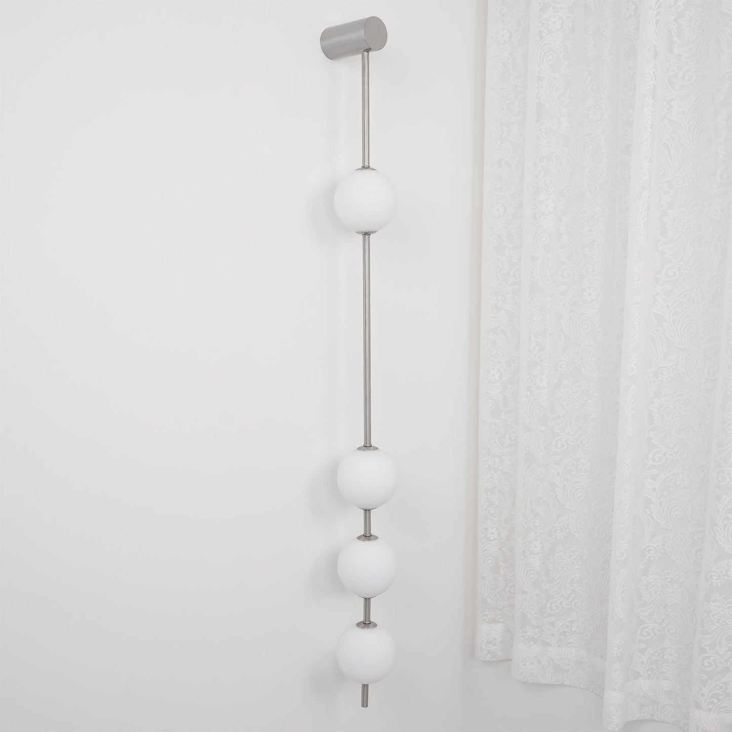 Vertical Balls Wall Lamp - LED Brass Sconce for Indoor Use