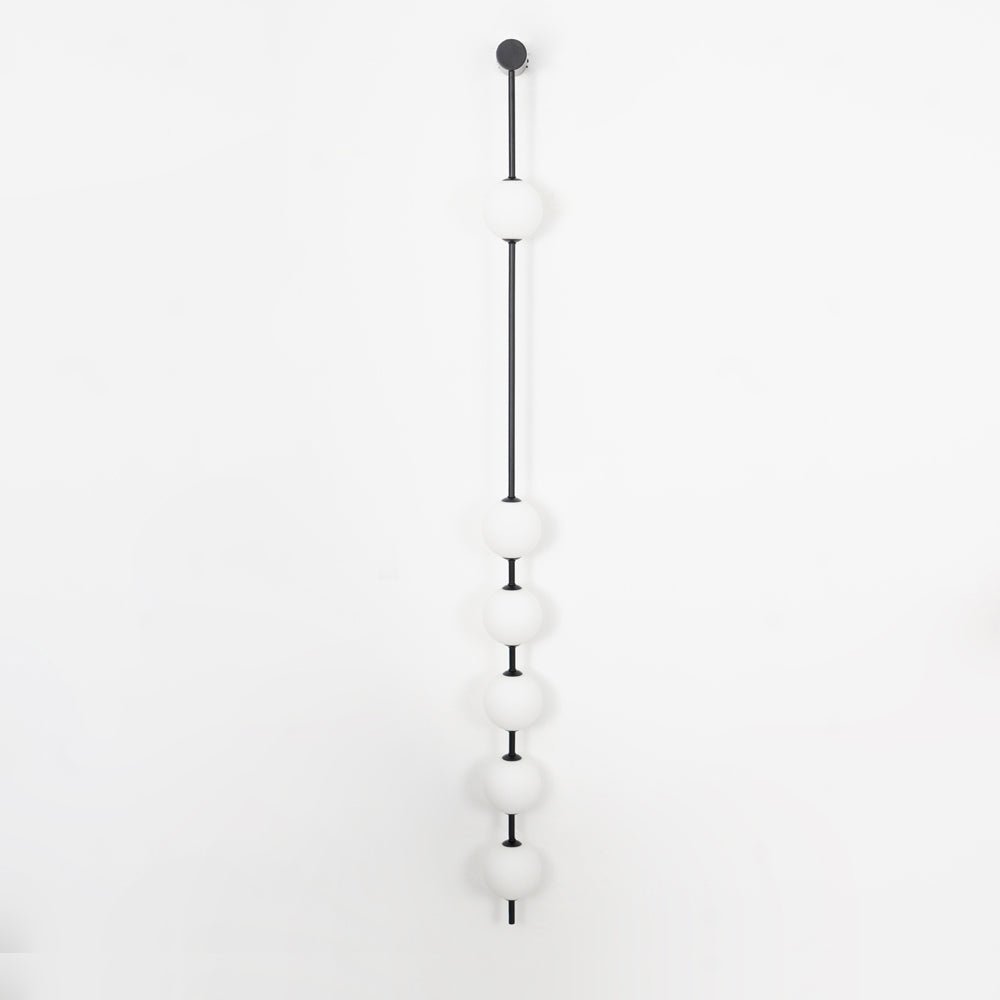 Vertical Balls Wall Lamp - LED Brass Sconce for Indoor Use