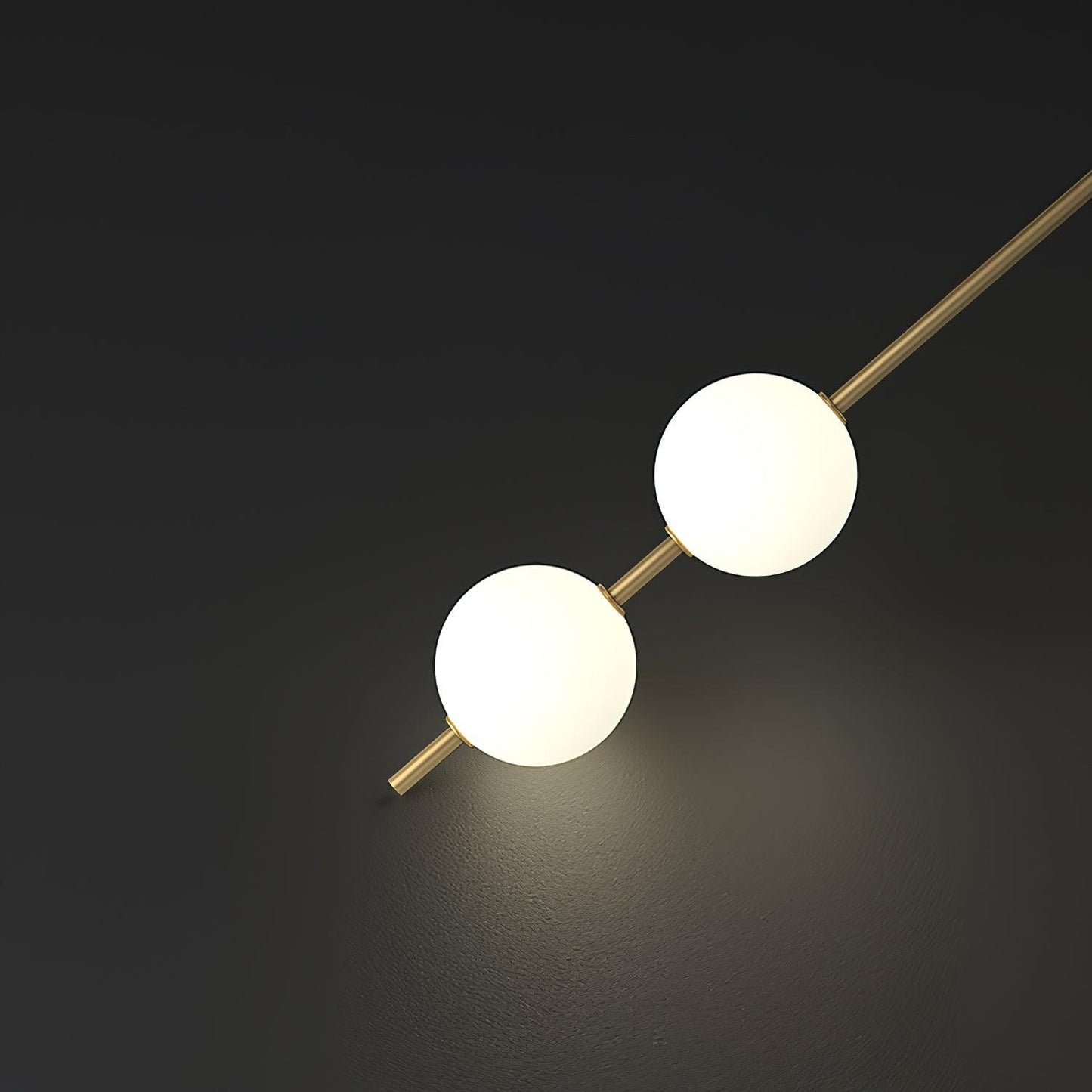 Vertical Balls Wall Lamp - LED Brass Sconce for Indoor Use